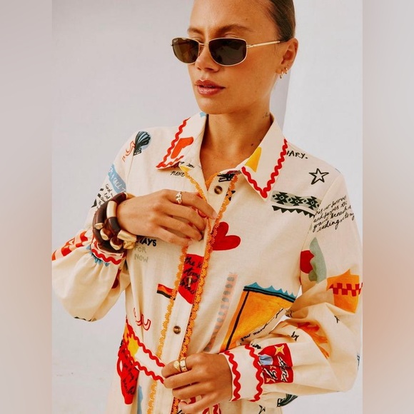 NWT Never Fully Dressed Poema Shirt Dress - Picture 3 of 11